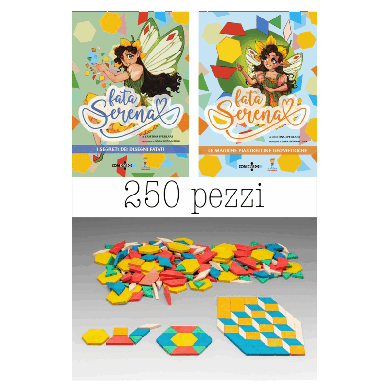 Pacchetto FATA SERENA (2 libri + 250 pattern blocks)