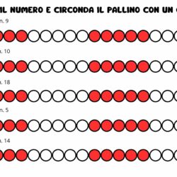 Attività con la collana con 20 perline
