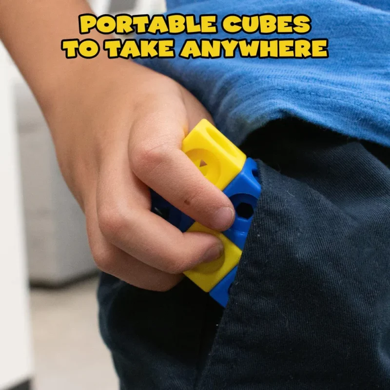 Fidget Cubes - 100 cubi ad incastro in plastica - immagine 6