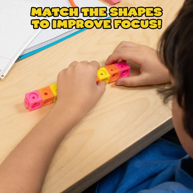 Fidget Cubes - 100 cubi ad incastro in plastica - immagine 5